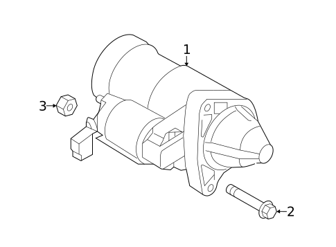 Starter for 2020 Toyota Yaris #0