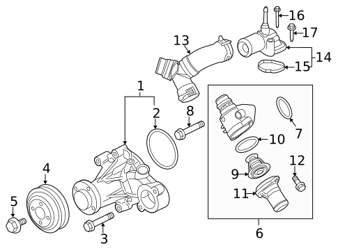Water Pump & Related Components for 2018 Ford F-150 #0