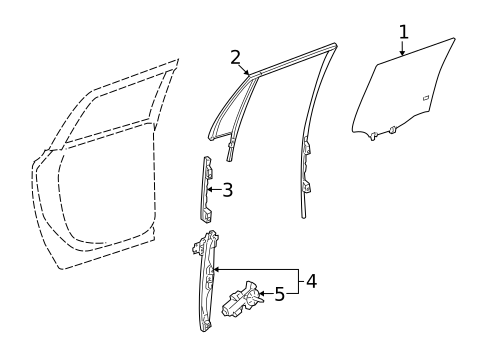 Rear Door for 2010 Buick Enclave #1