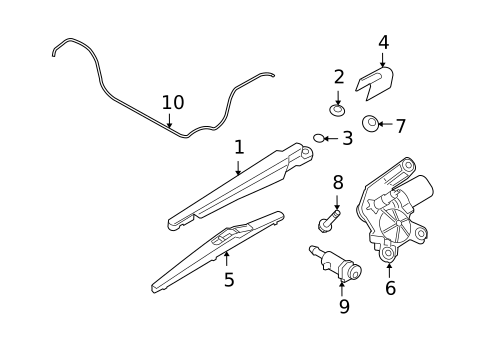 Wiper & Washer Components for 2008 Saturn Astra #1
