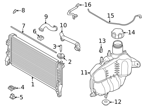 Radiator & Components for 2023 BMW M235i xDrive Gran Coupe #0