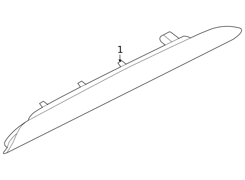 High Mounted Stop Lamp for 2007 Saab 9-3 #2