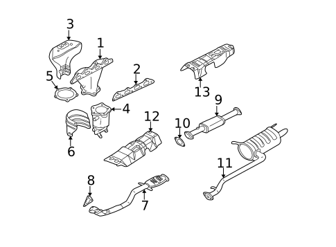 Exhaust Components for 2005 Kia Optima #0