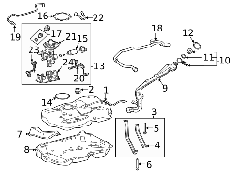 Fuel System Components for 2024 Toyota Venza #0
