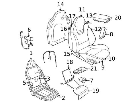 Power Seats for 2004 Jaguar XK8 #1