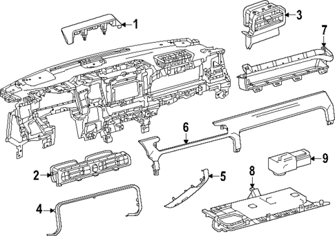 Instrument Panel Components for 2025 Toyota 4Runner #0