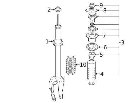 Shocks & Components for 2016 Mercedes-Benz GLE63 AMG #3