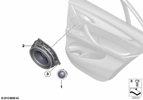 Single Parts Loudspeaker for 2019 BMW X6 M50iX #10