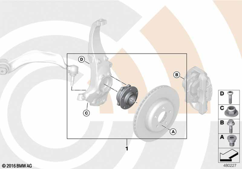 Front Axle Suspension for 2014 BMW 535i #11