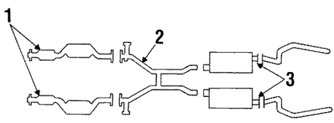 Exhaust Components for 1992 Lincoln Town Car #1