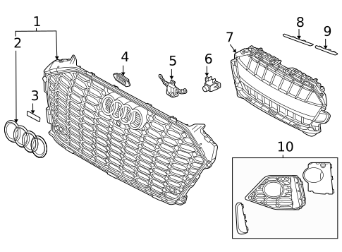 Grille & Components for 2021 Audi RS5 Sportback #0