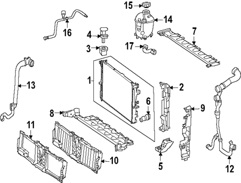 Radiator & Components for 2025 Mercedes-Benz S 63 AMG® E Performance #0