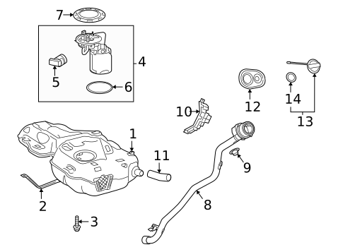 Fuel System Components for 2021 Mercedes-Benz GLA 35 AMG® #0