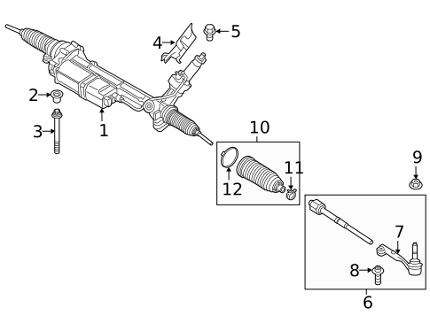 Steering Gear & Linkage for 2017 BMW X6 #0