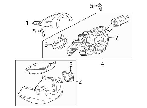 Shroud, Switches & Levers for 2025 Volkswagen Atlas Cross Sport #0
