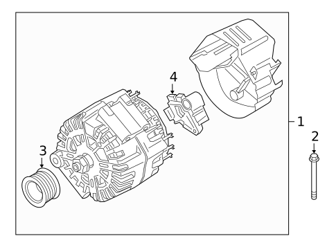 Alternator for 2021 BMW M760i xDrive #1