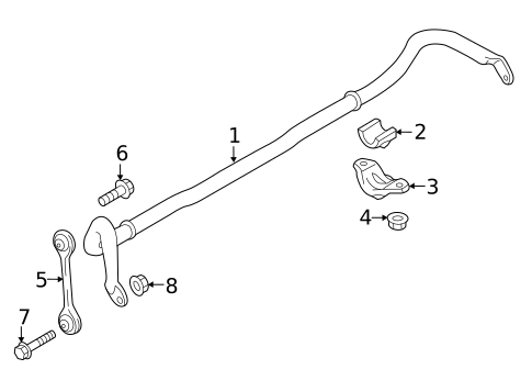 Stabilizer Bar & Components for 2021 Porsche Macan #0