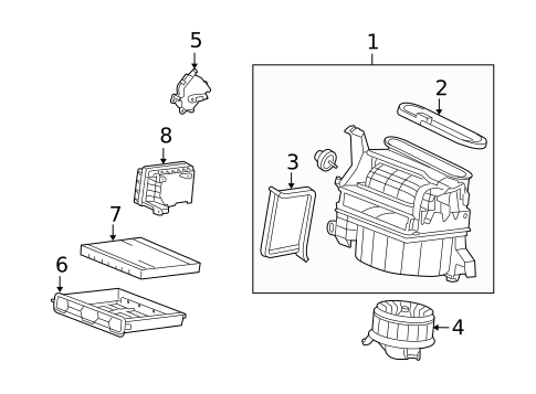 Blower Motor & Fan for 2010 Acura ZDX #0