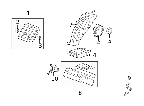 Sound System for 2007 Acura RDX #1
