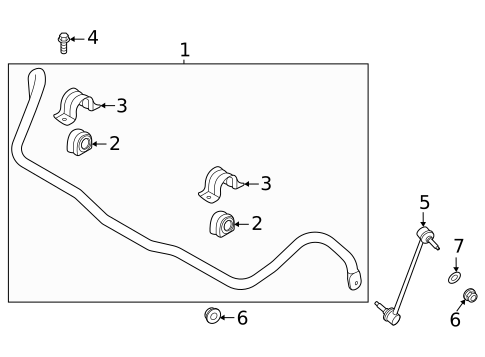 Stabilizer Bar & Components for 2021 Genesis GV80 #0