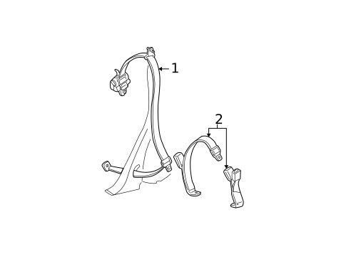 Seat Belt for 2003 Ford Taurus #0