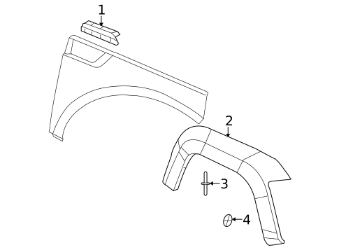 Exterior Trim - Fender for 2010 Jeep Liberty #0