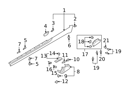 Exterior Trim - Pillars for 2004 Audi A4 Quattro #2