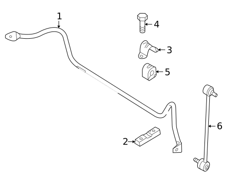 Stabilizer Bar & Components for 2005 Mazda 3 #0