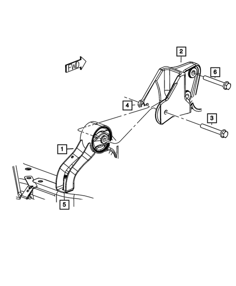 Engine Mounting for 2010 Dodge Caliber #6