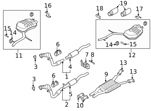 Exhaust Components for 2004 Audi A8 Quattro #0