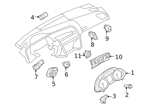 Switches for 2009 Audi Q5 #1