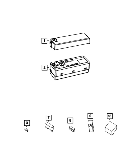 Power Distribution Center, Fuse Block, Junction Block, Relays and Fuses for 2016 Dodge Charger #0