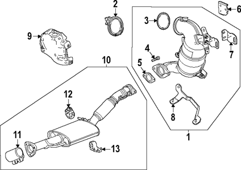 Exhaust Components for 2025 Buick Envista #0
