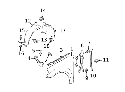 Fender & Components for 2009 Mercedes-Benz GL550 #0
