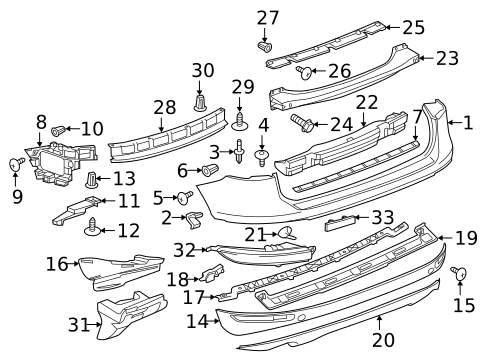 Bumper & Components - Rear for 2014 Volkswagen Touareg #0