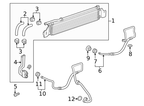Trans Oil Cooler for 2016 Chevrolet Cruze #1