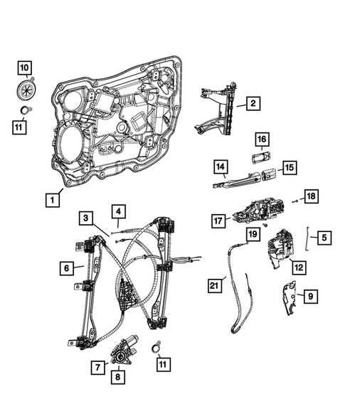 Front Door for 2021 Chrysler Voyager #0