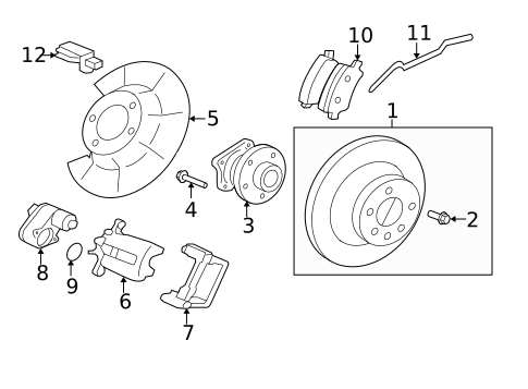 Rear Brakes for 2011 Volvo XC70 #1