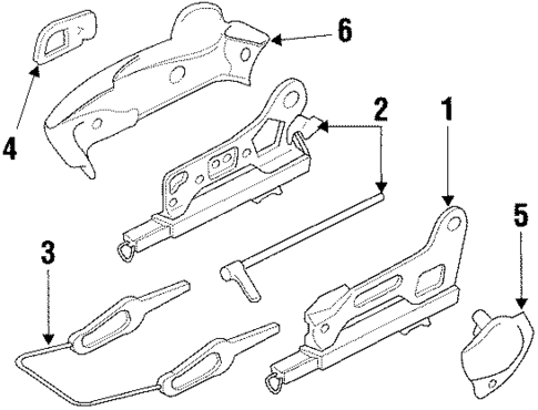 Seats & Track Components for 1997 Pontiac Grand Prix #2