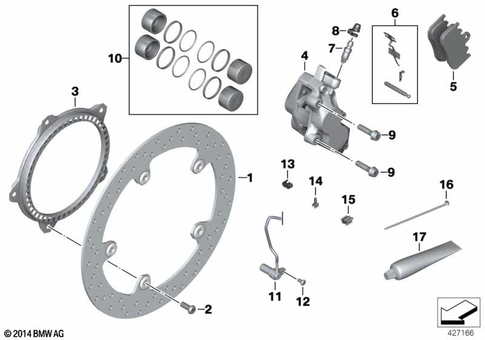 Front Wheel Brake for 2003 BMW-Motorrad R 1200 ST #1