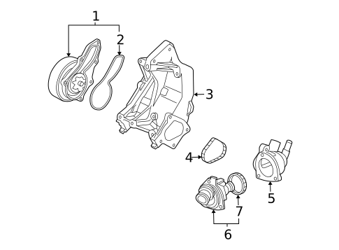 Water Pump for 2007 Acura TSX #0