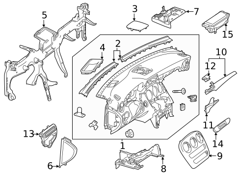 Instrument Panel for 2022 Mercedes-Benz GLC 43 AMG® #1