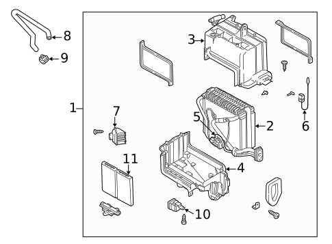 Condenser, Compressor & Lines for 1997 Mazda Millenia #2