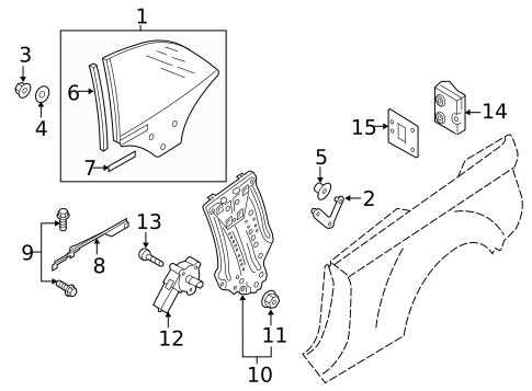 Glass & Hardware for 2013 Audi RS5 #0