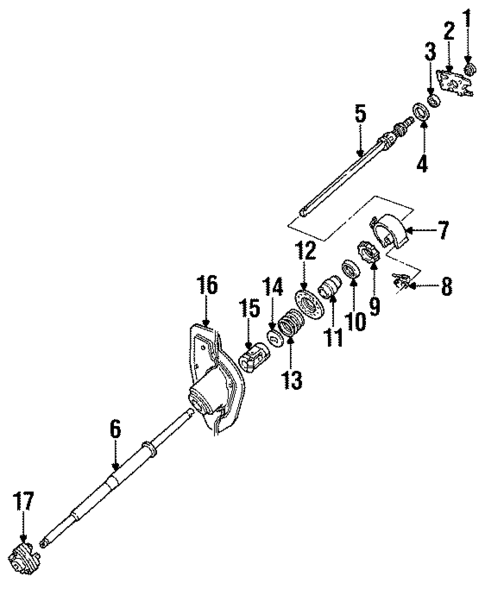 Shaft & Internal Components for 1991 Ford Thunderbird #1