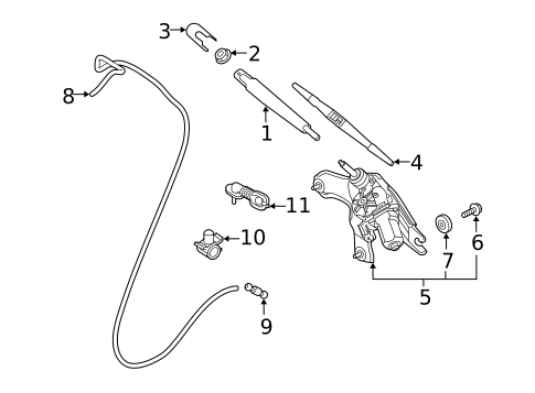 Wipers for 2017 Kia Niro #1