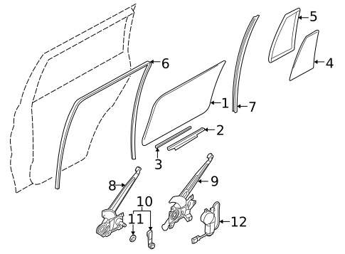 Rear Door for 1998 Mitsubishi Montero Sport #0
