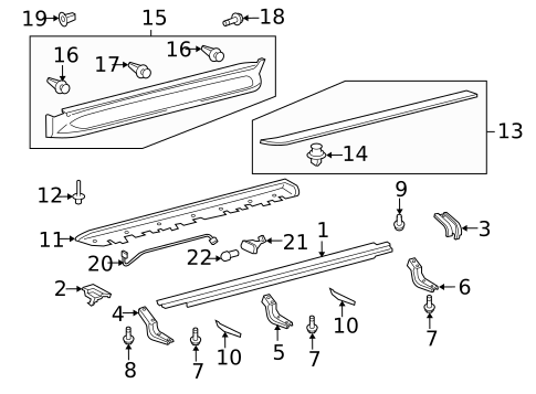 Exterior Trim - Pillars for 2011 Lexus LX570 #0