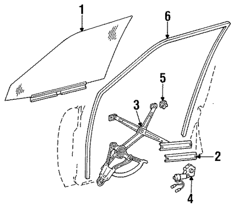 Front Door for 1992 Mercedes-Benz 300TE #0