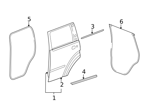 Door & Components for 2008 Dodge Nitro #1